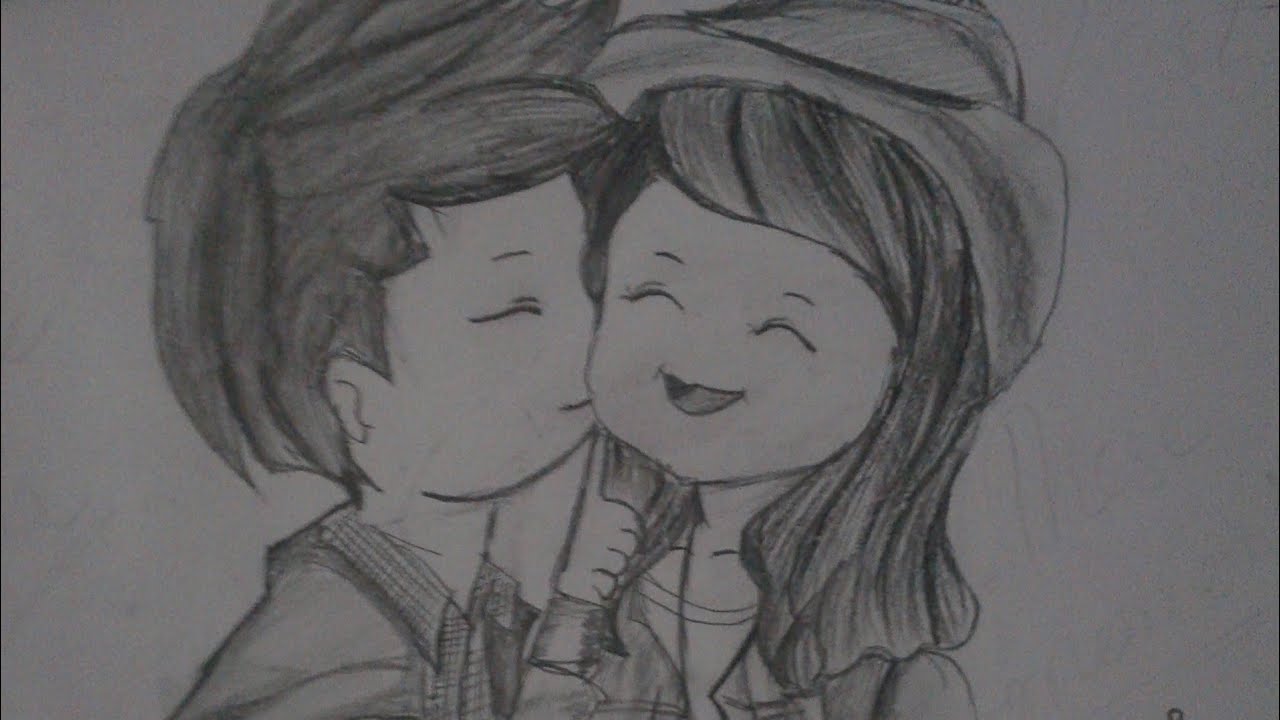 1280x720 how to draw cute couple in minutes girlfriend boyfriend - Cute Couple Drawing Pictures