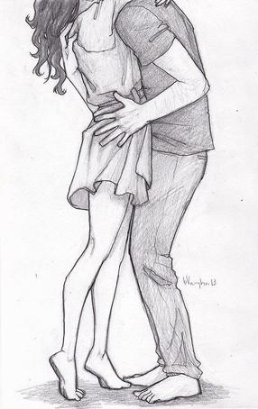 286x454 Cute Couple Drawing - Cute Couple Drawing Pictures