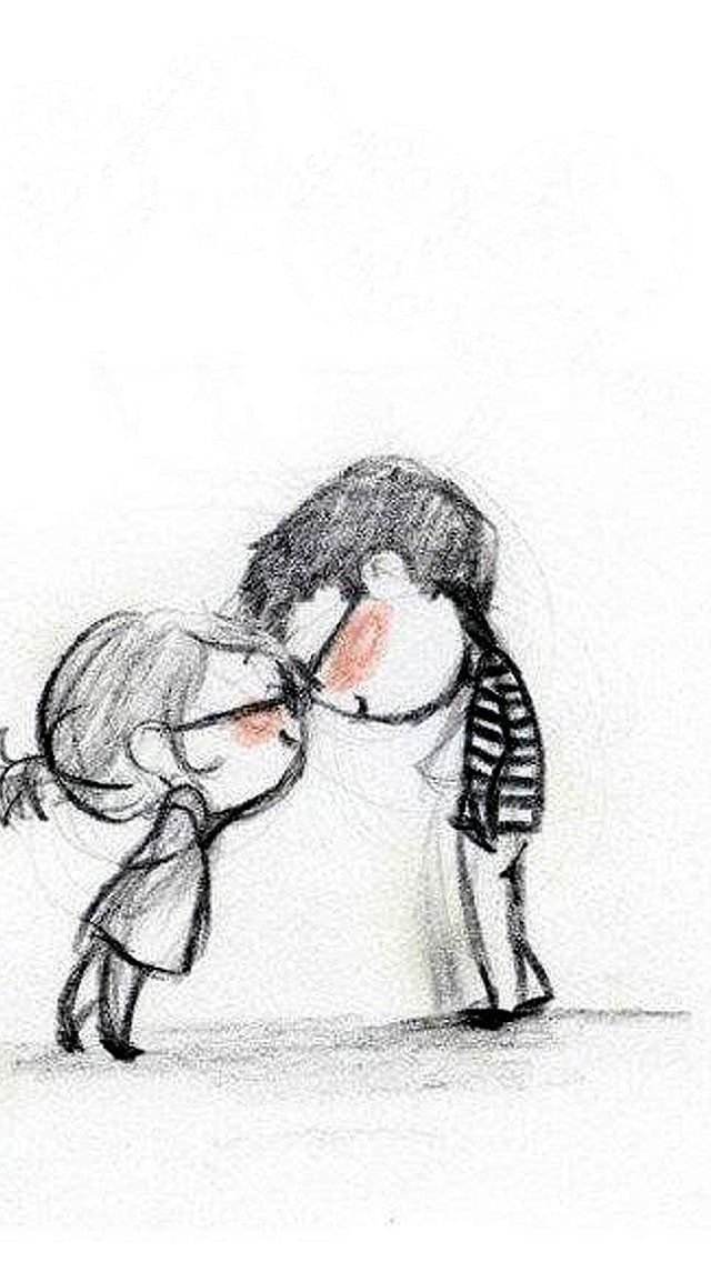 640x1136 Gallery Cute Couple Love Drawings - Cute Couple Drawings
