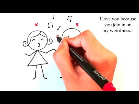 480x360 Quick Easy Cute Couple Drawings That Anybody Can Draw For Love - Cute Couple Drawings