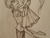 200x150 Romantic Drawings Lovely Best Cute Couple Sketches Images - Cute Couple Drawings