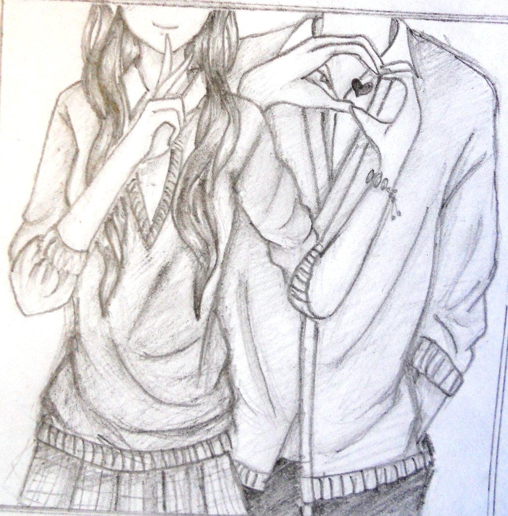 1024x1041 Collection Of 'cute Couple Pencil Drawing' Download More Than - Cute Couple Drawings