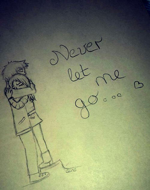 500x634 Cute Couple Hug Shared - Cute Couple Hugging Drawing