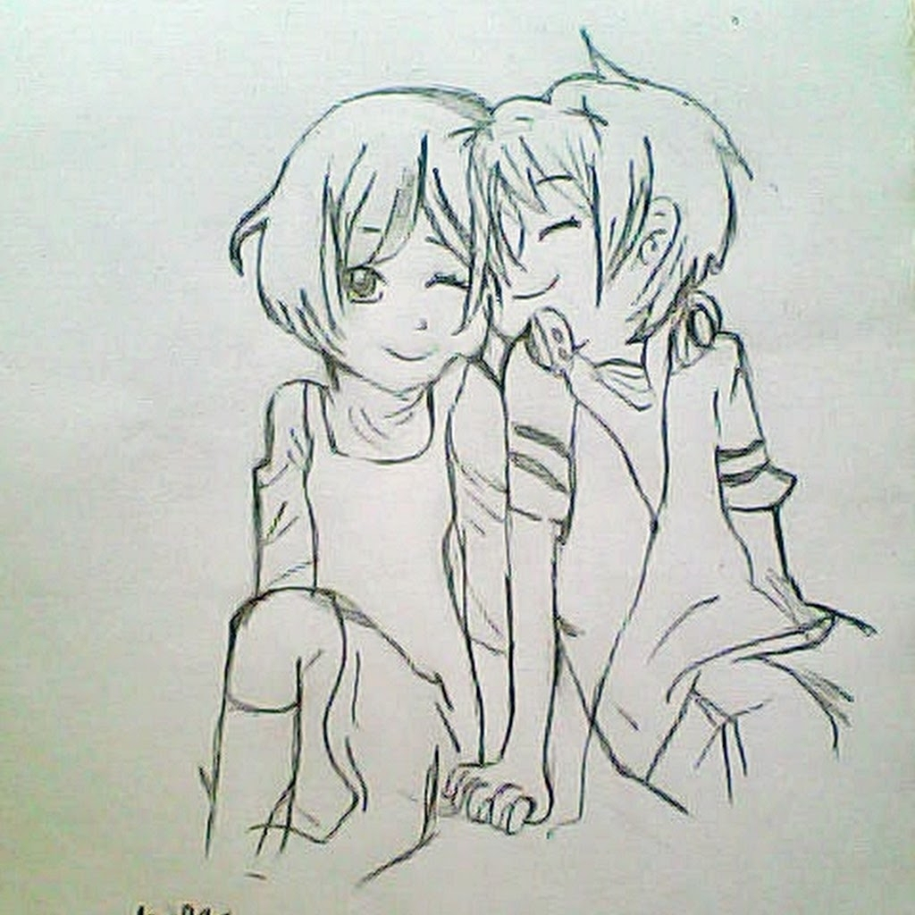 1024x1024 anime couple hugging drawing anime couple hugging drawing cute - Cute Couple Hugging Drawing