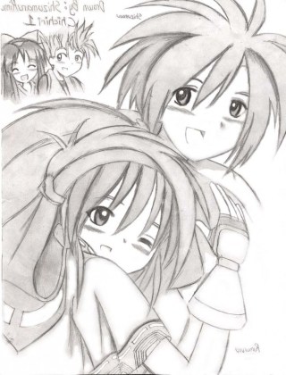 320x420 Cartoon Couple Images Pencil Sketch - Cute Couple Pencil Drawing