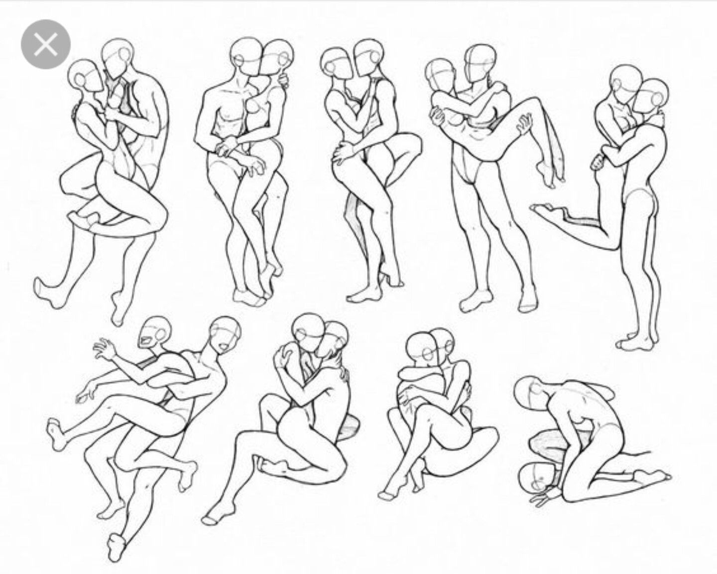 Dynamic Drawing Couple Poses For Free Download - Cute Couple Poses Draw...