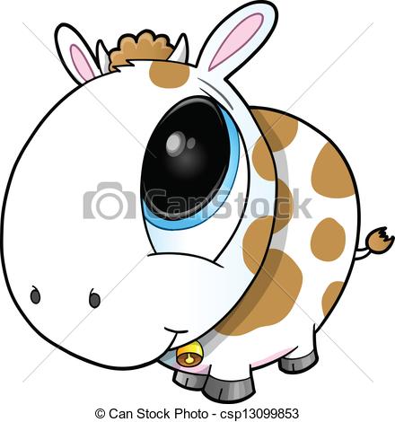 440x470 Cute Cow Vector Art - Cute Cow Drawing