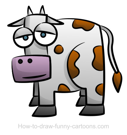439x467 Cow Drawings - Cute Cow Drawing