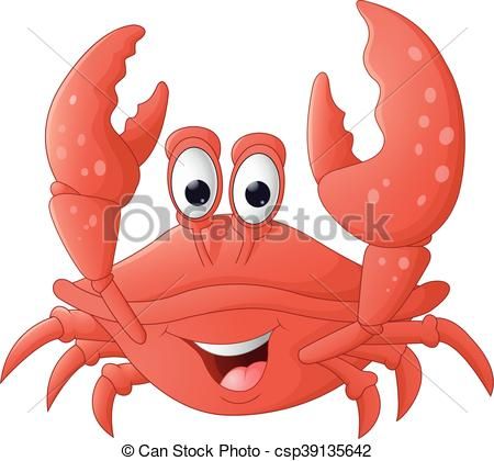 450x420 Vector - Cute Crab Drawing
