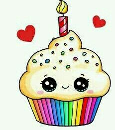 231x261 Cute Cartoon Cupcakes Rainbow Cupcake - Cute Cupcake Drawing