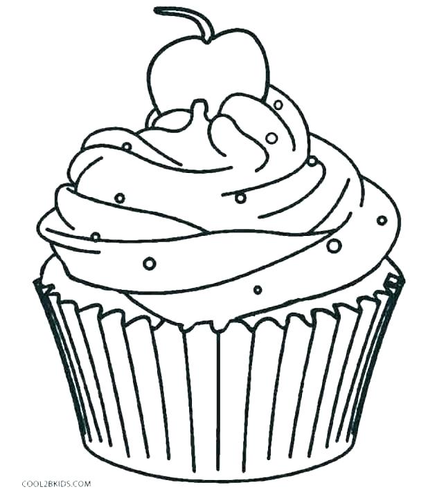 Cute Cupcake Drawing at PaintingValley.com | Explore collection of Cute