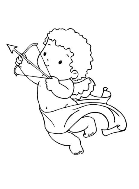 460x625 Cute Little Boy Cupid Coloring Pages Coloring - Cute Cupid Drawing
