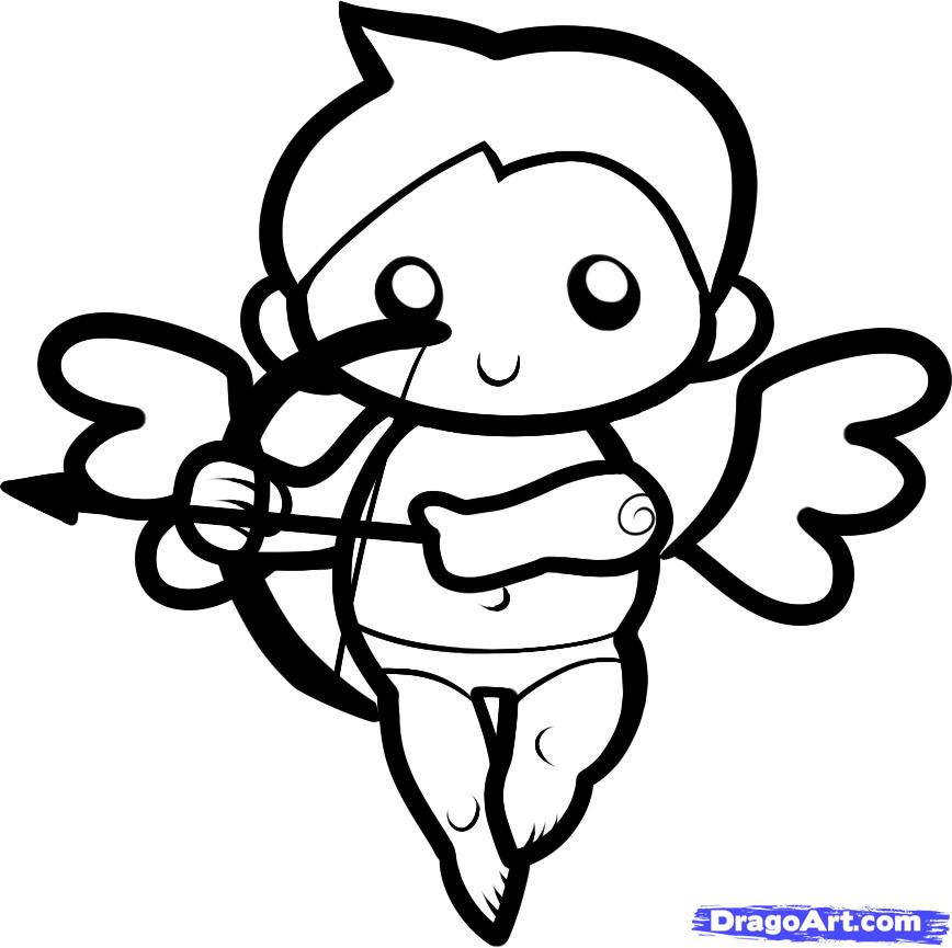 Cute Cupid Drawing at PaintingValley.com | Explore collection of Cute ...