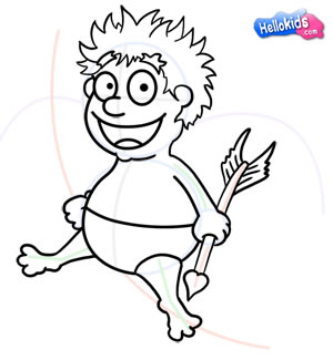 300x325 How To Draw How To Draw A Cupid - Cute Cupid Drawing