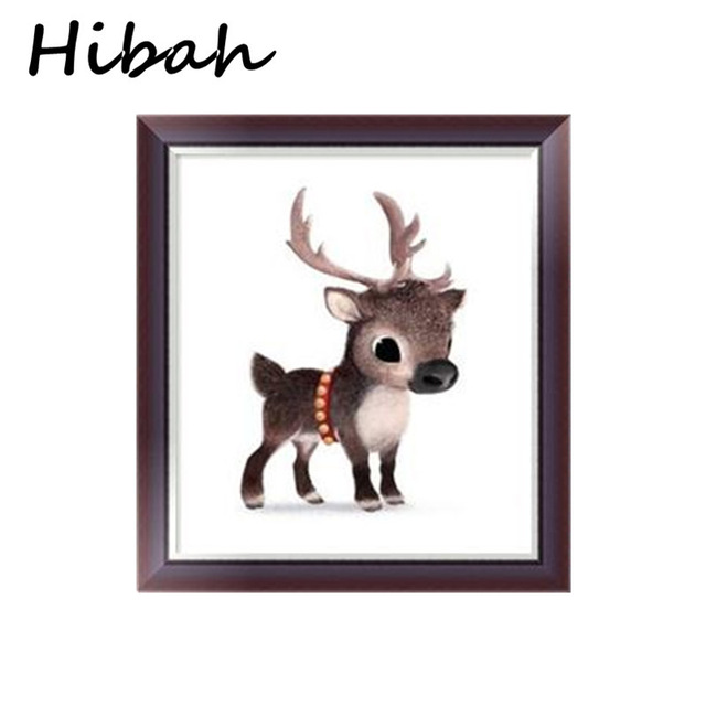 640x640 diamond embroidery diy diamond drawing cartoon cute deer resin - Cute Deer Drawing