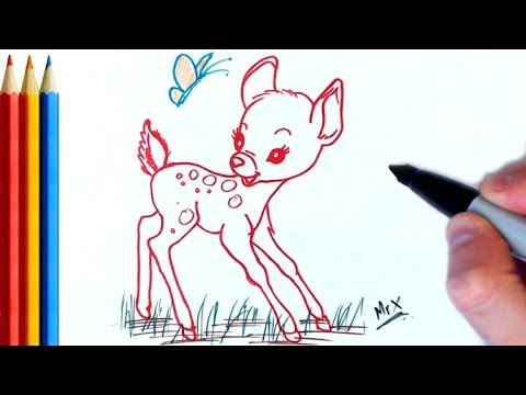480x360 How To Draw Cute Deer - Cute Deer Drawing