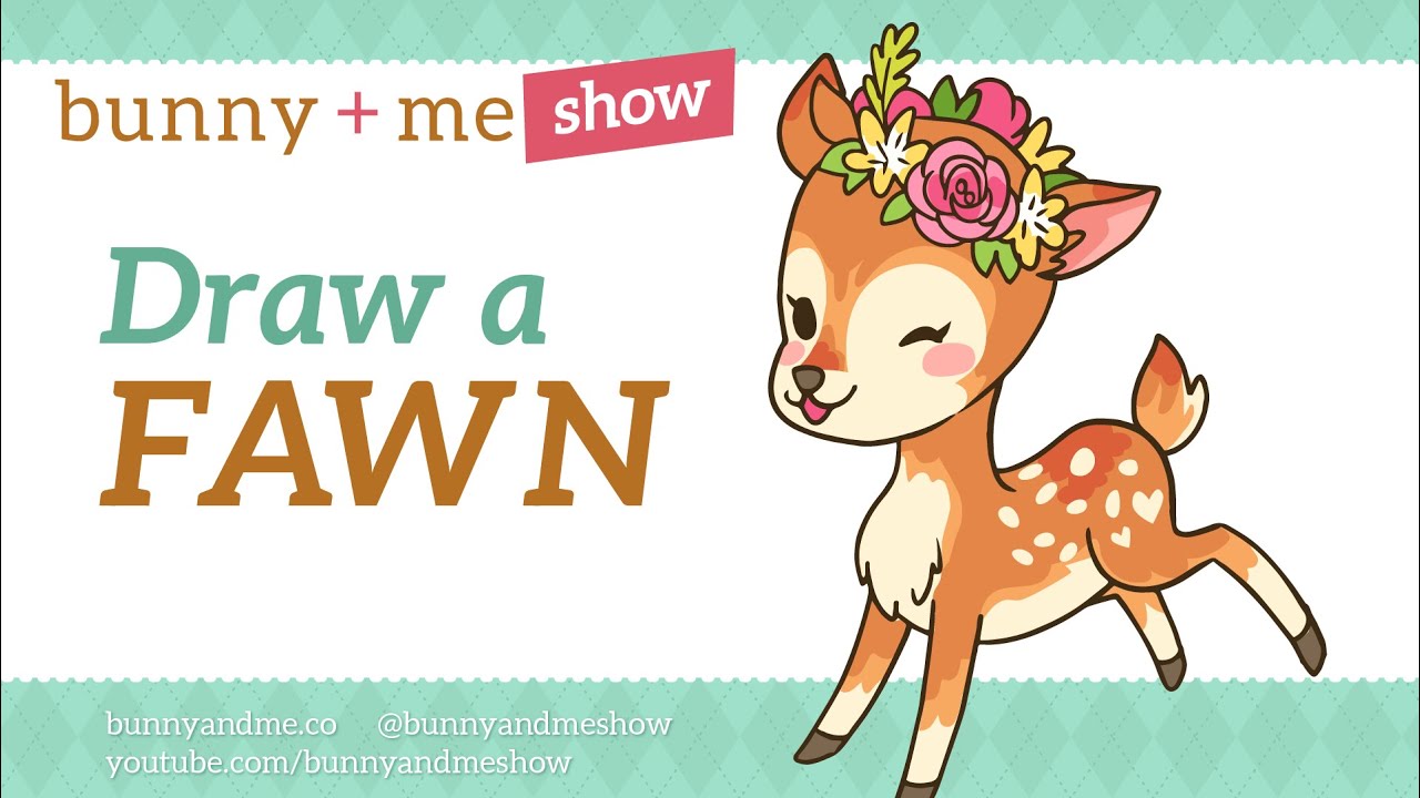1280x720 how to draw a fawn - Cute Deer Drawing