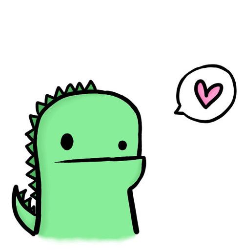 500x516 Lovelovelove Oh My, The Cute! In Cute - Cute Dinosaur Drawing Tumblr