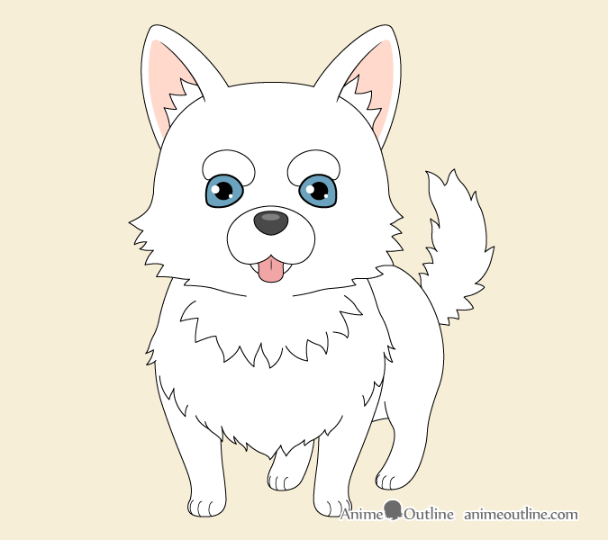 Cute Dog Anime Drawing at Explore collection of