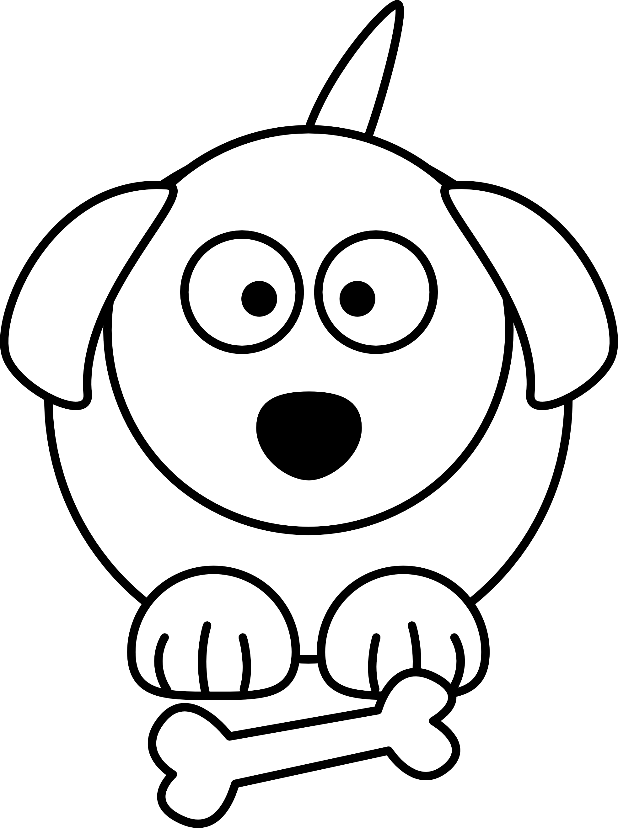1969x2640 How To Draw A Cute Dog Pictures And Cliparts, Download Free - Cute Dog Anime Drawing