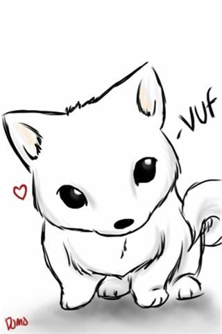 320x480 How To Draw Dog Chibi My Dog Chibi - Cute Dog Anime Drawing
