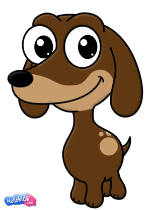 300x418 How To Draw How To Draw A Cute Dog - Cute Dog Cartoon Drawing
