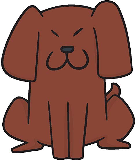 466x552 Cute Happy Puppy Dog Cartoon Drawing Emoji Vinyl - Cute Dog Cartoon Drawing