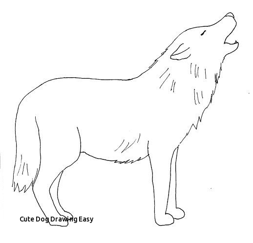 518x497 Cute Dog Drawing Easy Wolf Drawing Dr Odd - Cute Dog Drawing Easy