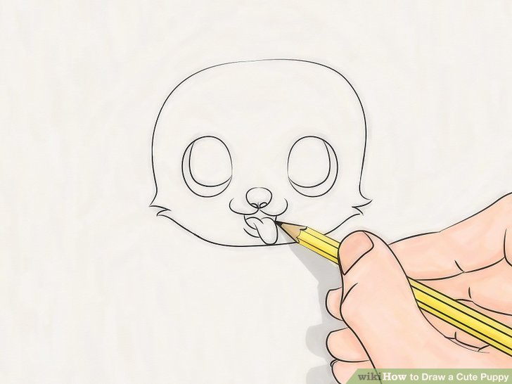 728x546 Ways To Draw A Cute Puppy - Cute Dog Face Drawing
