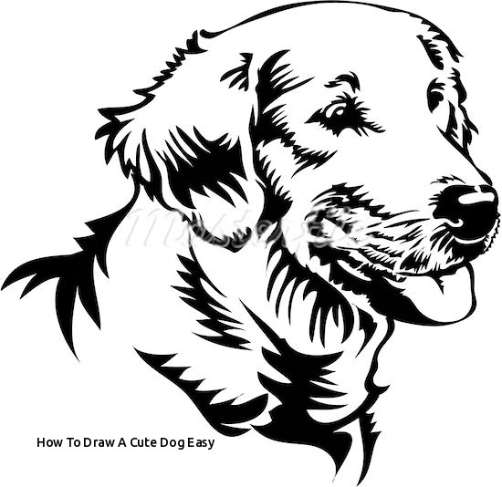 550x534 how to draw a cute dog easy dog face drawing - Cute Dog Face Drawing