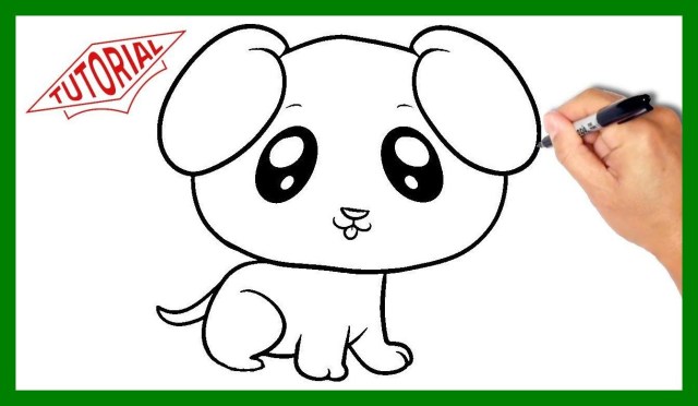 640x372 Cute Dog Face Drawing Easy - Cute Dog Face Drawing