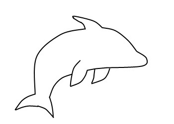 350x250 How To Draw A Dolphin - Cute Dolphin Drawing