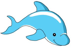 300x200 How To Draw A Dolphin - Cute Dolphin Drawing