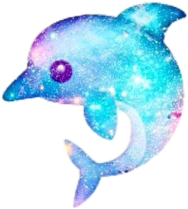 370x411 Kawaii Cute Dolphins Emoji Dolphin Galaxy Emojistickers - Cute Dolphin Drawing