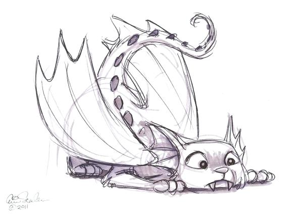 Cute Dragon Drawings at PaintingValley.com | Explore collection of Cute ...