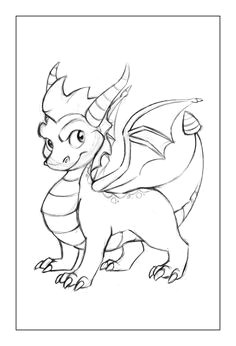 236x346 Drawings Of Pretty Dragons Cute Little Dragon Drawing Dragon - Cute Dragon Drawings