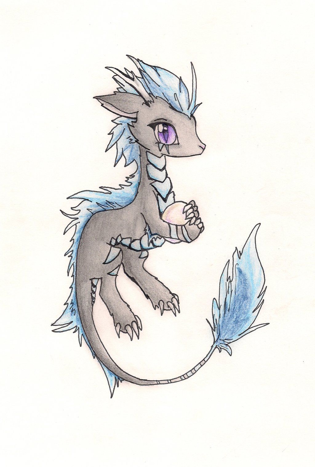 1024x1519 Cute Chinese Dragon - Cute Dragon Drawings