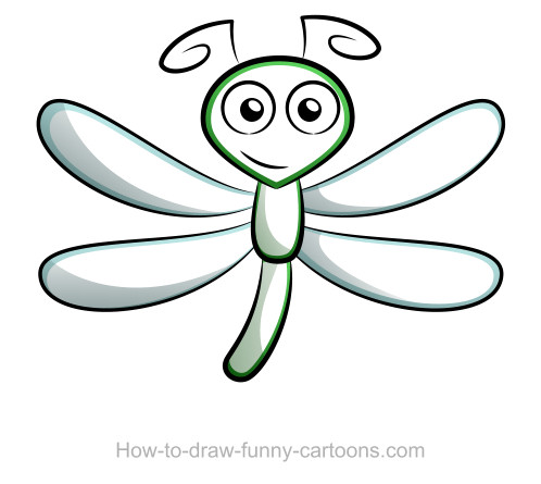498x445 dragonfly drawings - Cute Dragonfly Drawing