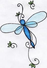 187x270 dragonfly tattoos - Cute Dragonfly Drawing