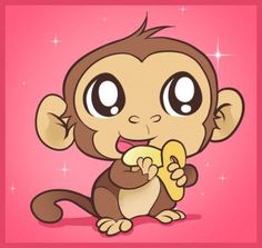 Cute Drawing Of A Monkey