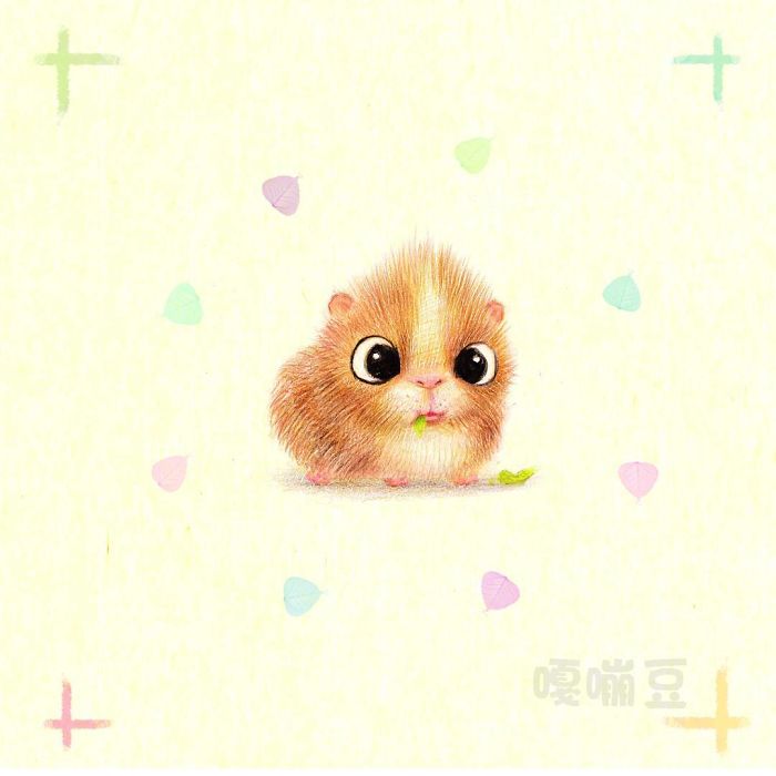 700x700 I Draw Furry Adorable Animals To Cure Unhappiness Bored Panda - Cute Drawing Pictures Of Animals