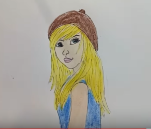 300x256 Girl Cute Drawing - Cute Drawings Anime