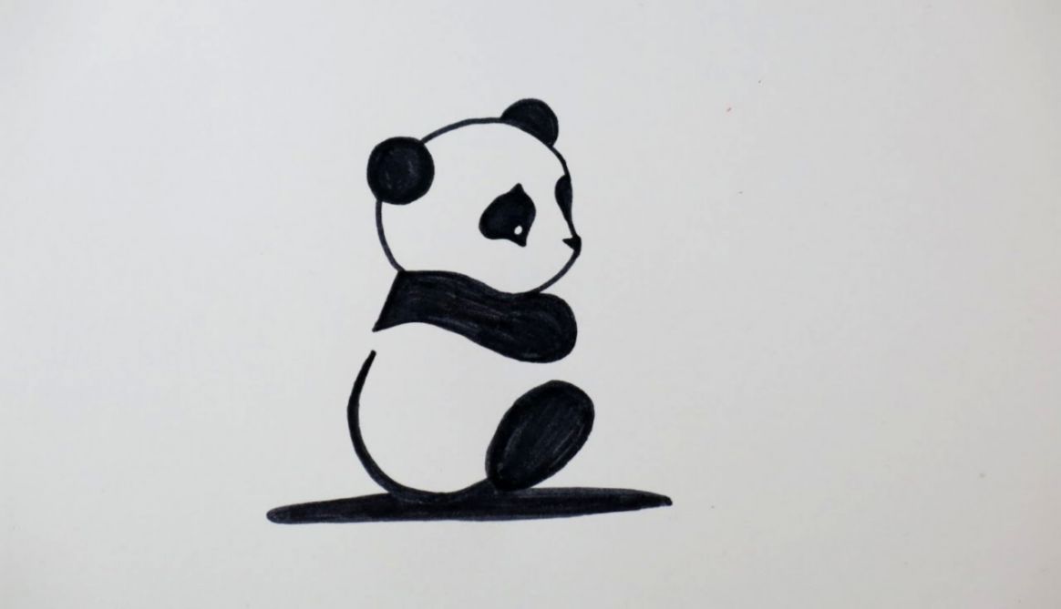 1164x669 Cute Panda Drawings For Kids Wallpapers Point - Cute Drawings For Kids
