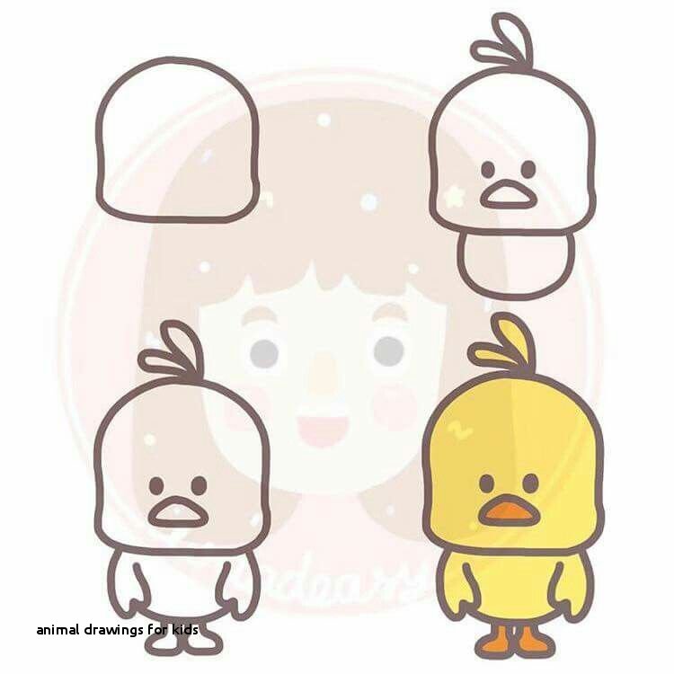 750x750 Animal Drawings For Kids Draw A Cute Chick Step - Cute Drawings For Kids