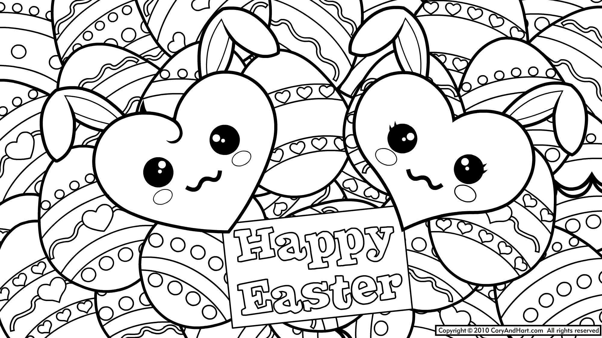 2000x1125 girl easter bunny coloring pages luxury cute bunny drawing - Cute Easter Bunny Drawing