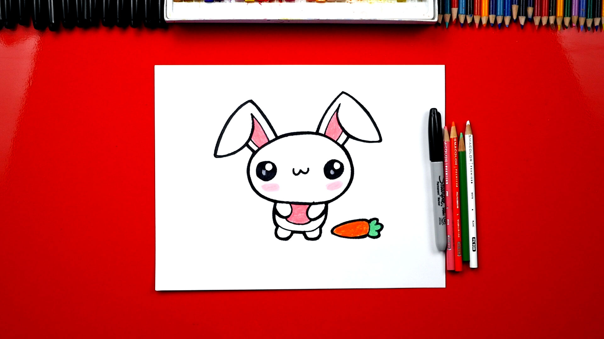 1920x1080 how to draw the cutest easter bunny - Cute Easter Bunny Drawing