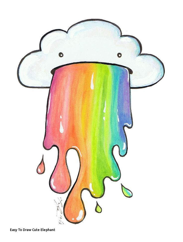 736x972 Easy To Draw Cute Elephant Cute Drawings Google Search - Cute Elephant Drawing