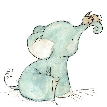 430x430 Image About Cute In Drawings And Art - Cute Elephant Drawing