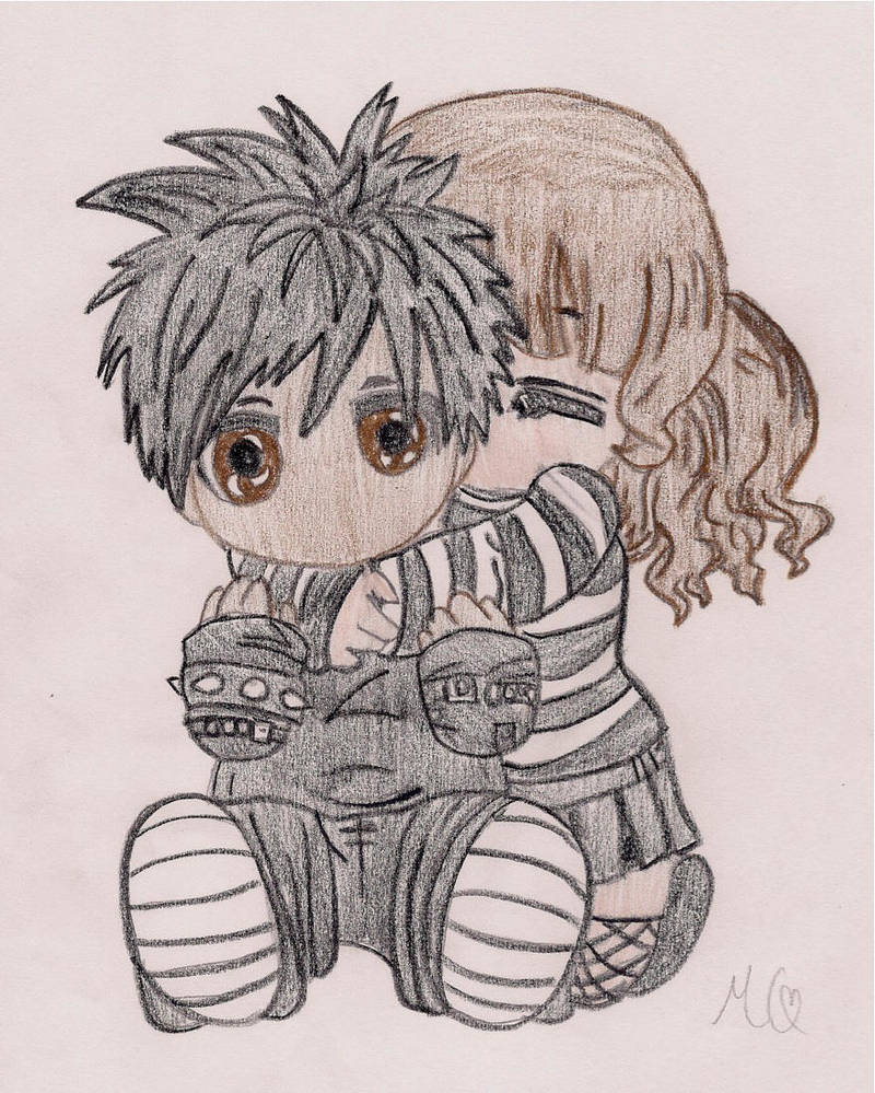 800x999 Emo Couple Drawings - Cute Emo Couple Drawings