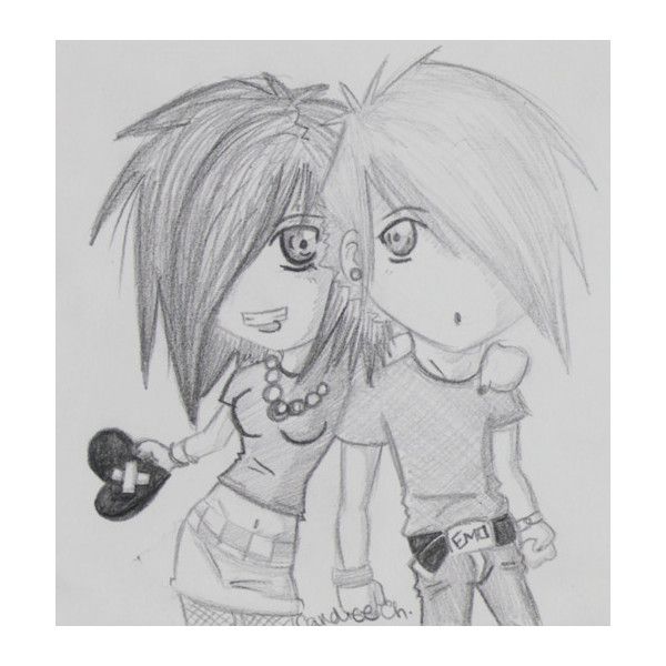 600x600 cute emo couple me and ryan - Cute Emo Couple Drawings